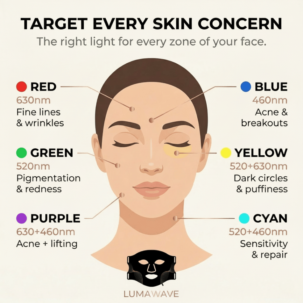 LumaWave 7-Color LED Mask – Light Therapy for Radiant Skin