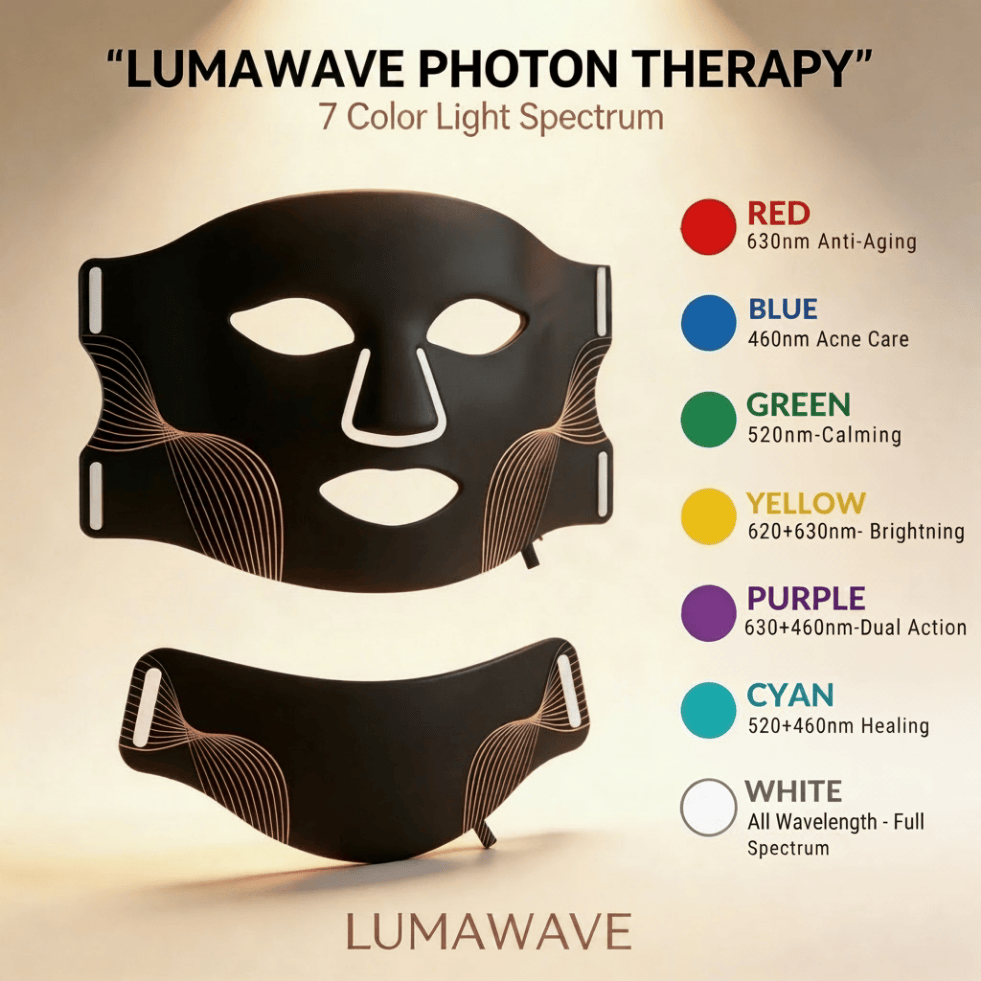 LumaWave 7-Color LED Mask – Light Therapy for Radiant Skin
