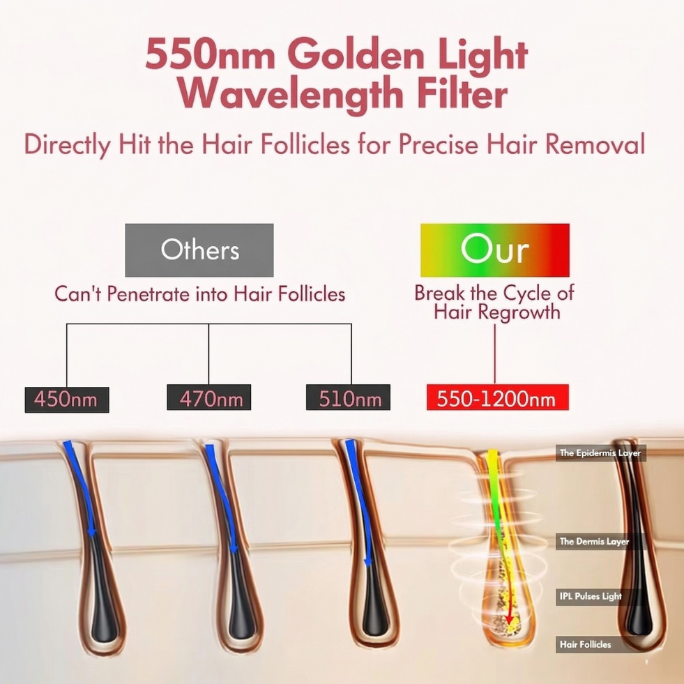 Gloreine IPL Hair Removal Device for Silky Skin